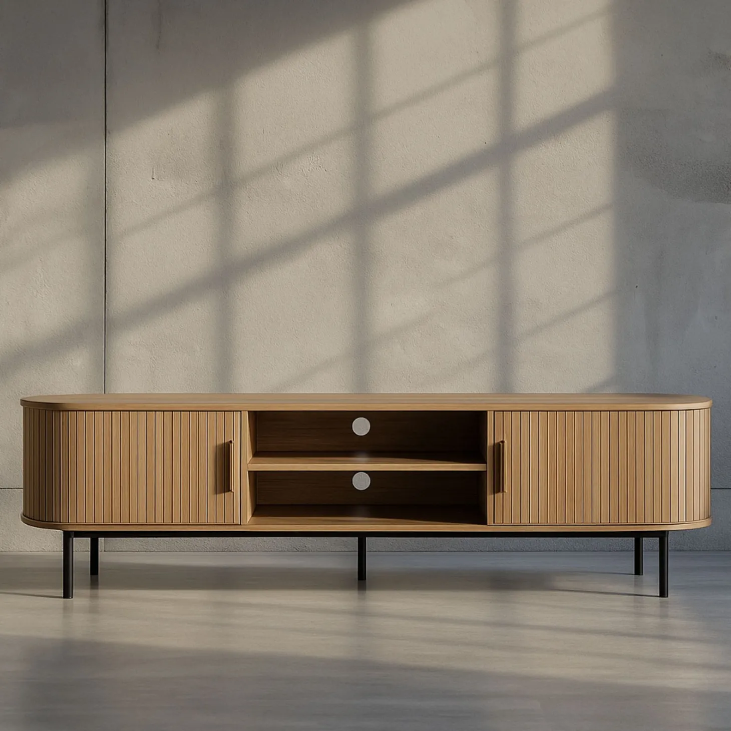 Mueble de TV de madera DM Valote 140x40x46cm