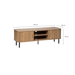 Mueble de TV de madera DM Valote 140x40x46cm