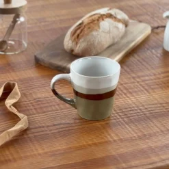 Mug de cerámica beige Sotres 41cl Ø9,5x10,2cm