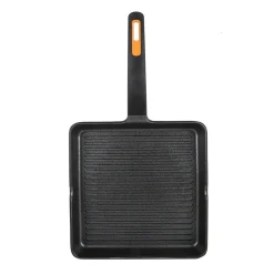 NO WEB - Grill de aluminio con rayas Efficient Plus Ø28cm
