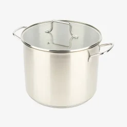Olla de acero inoxidable con tapa Birta Ø24cm - 8L