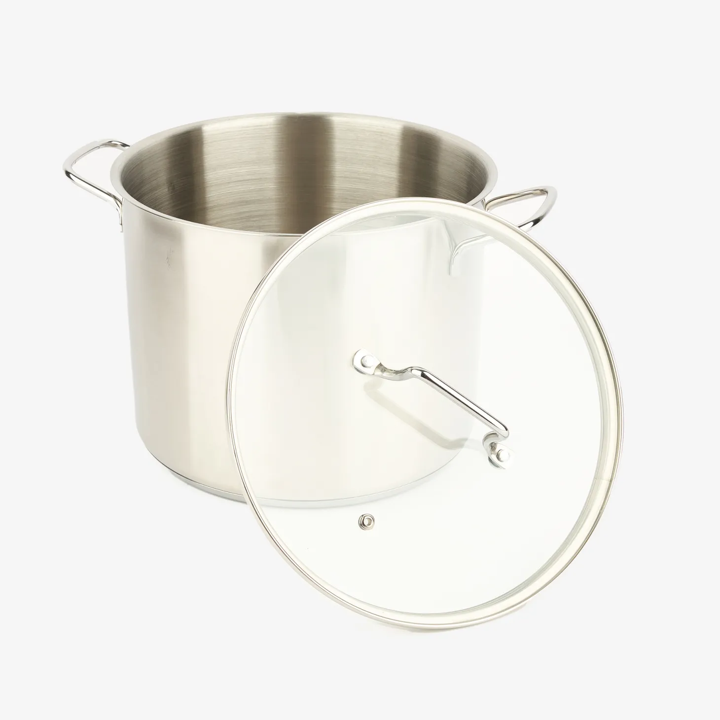 Olla de acero inoxidable con tapa Birta Ø24cm - 8L