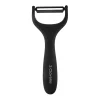 Pelador negro de acero inoxidable Soft Touch 15cm 3 Claveles