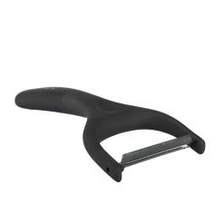 Pelador negro de acero inoxidable Soft Touch 15cm 3 Claveles