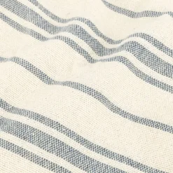 Plaid de algodón con rayas azules Niza 125x15cm
