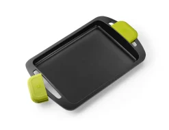 Plancha lisa de aluminio fundido antiadherente apta para inducción Foodie 40x28cm - BRA