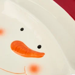 Plato de dolomita Snowman 30x23x3,5cm