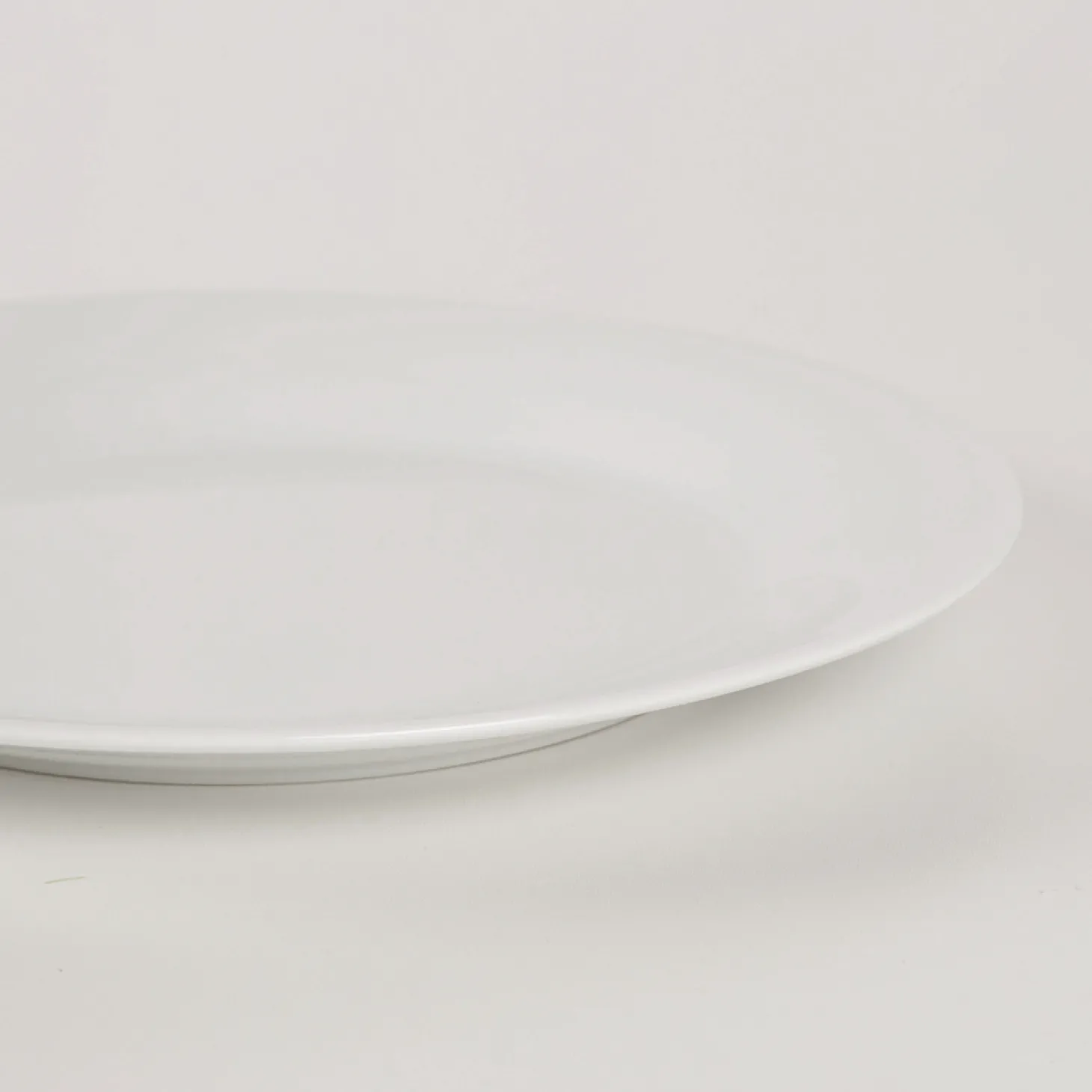 Plato de postre de porcelana blanca Basic Ø19cm