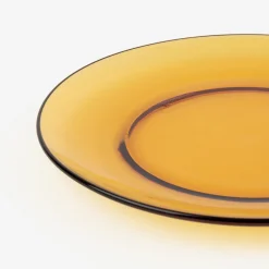Plato de postre de vidrio opal Lys Ambar Duralex Picardie Ø19cm