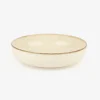 Plato hondo de porcelana marfil Olite Ø19cm
