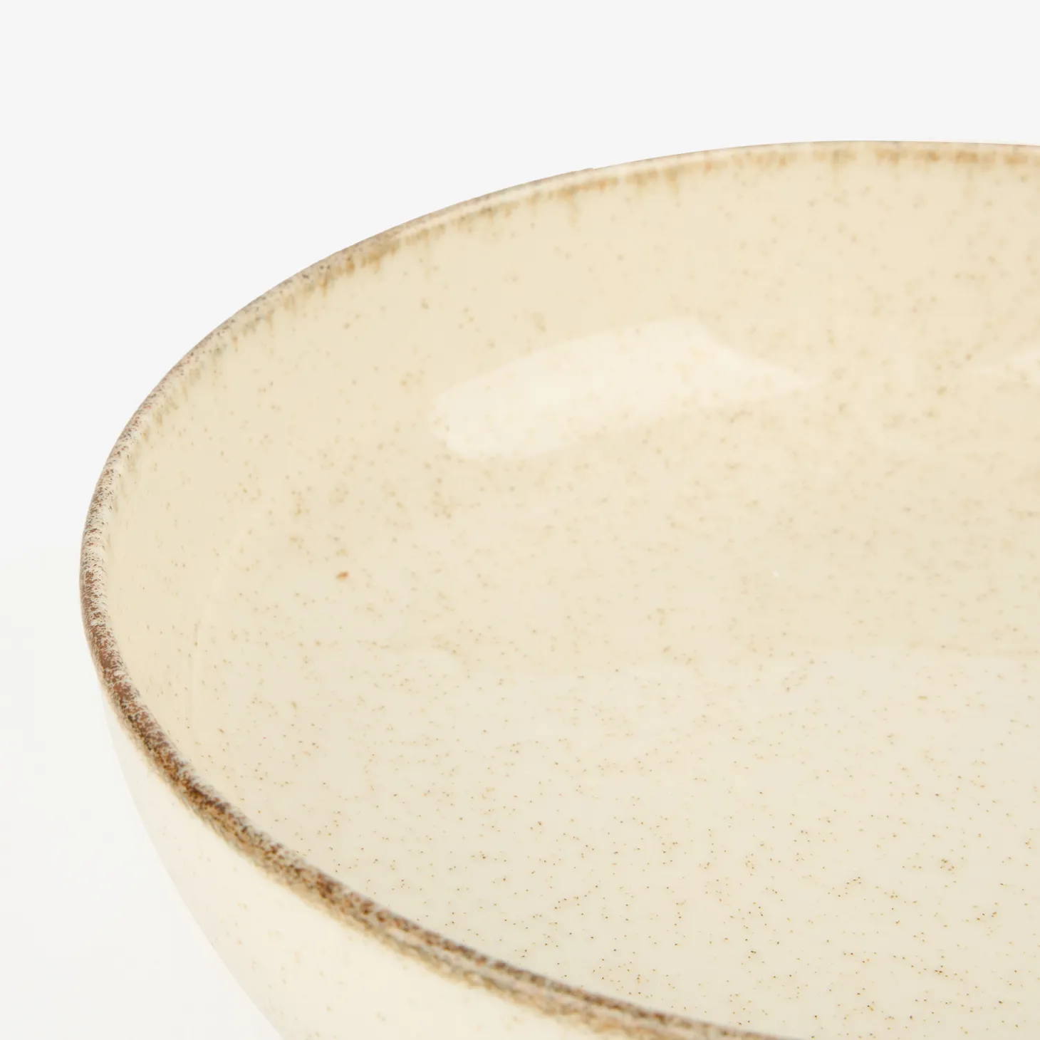 Plato hondo de porcelana marfil Olite Ø19cm