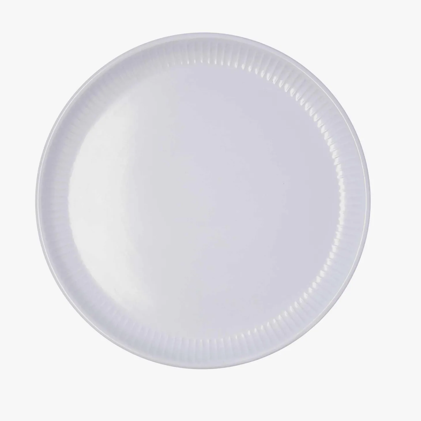 Plato llano de cerámica gris Ø26cm Bari