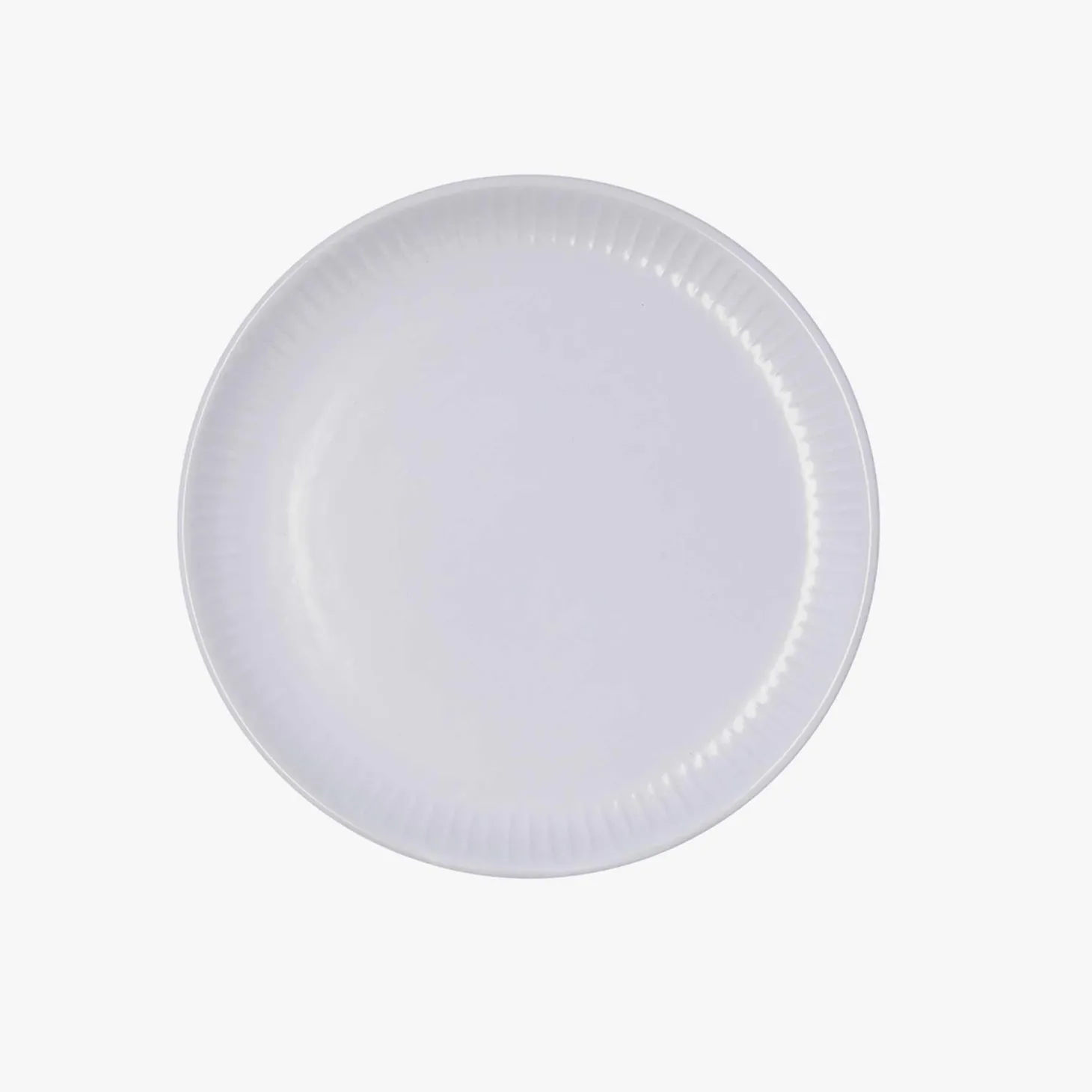 Plato postre de cerámica gris Ø20cm Bari