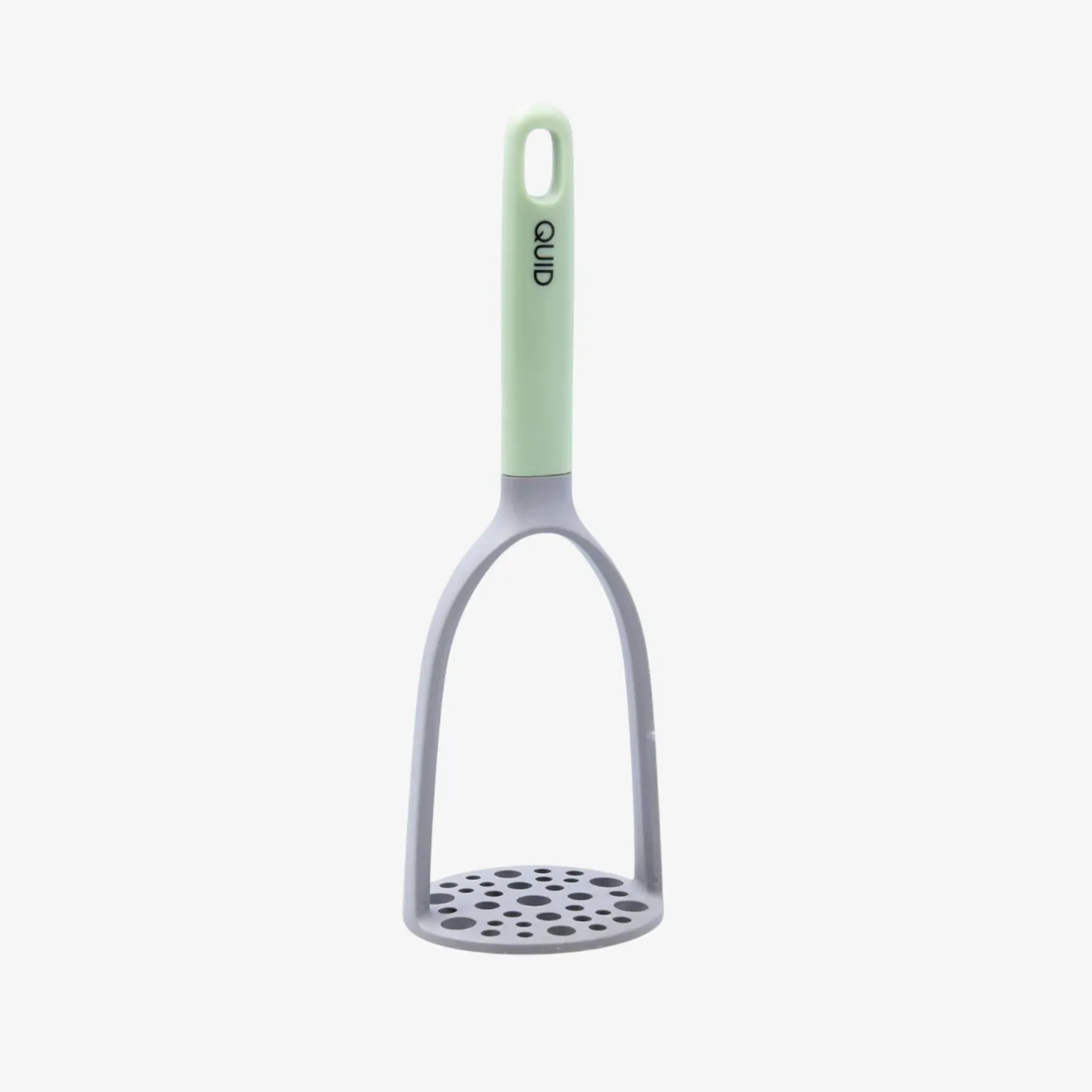 Prensa patatas de plástico verde y gris Nira 26cm