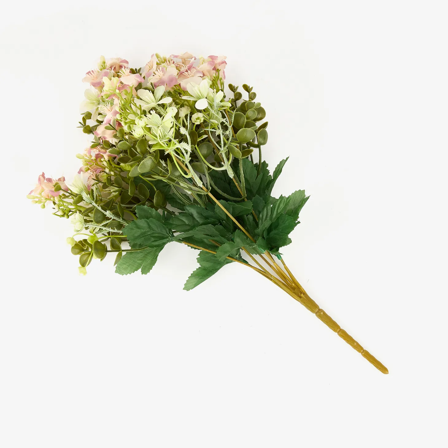 Ramo de flores pequeñas artificiales fucsia 40cm