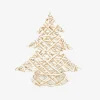 Árbol decorativo con luz LED gris 30cm