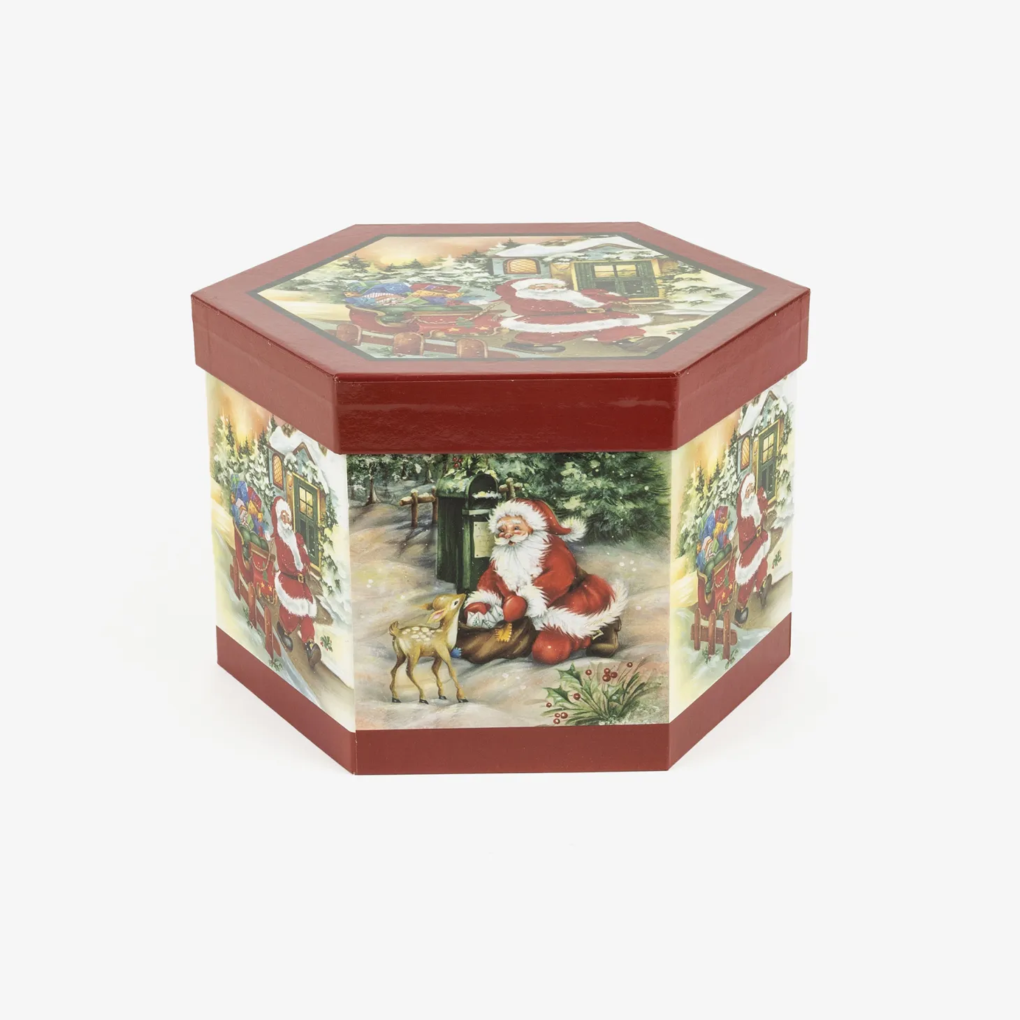 Set de 14 bolas decorativas Santa Claus Ø7,5cm