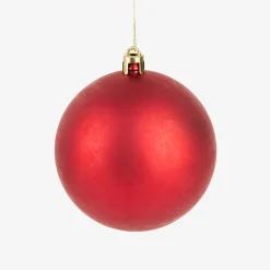 Set de 6 bolas decorativos rojas Ø8cm