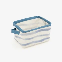 Set de 3 cestas de rayas azules Blue