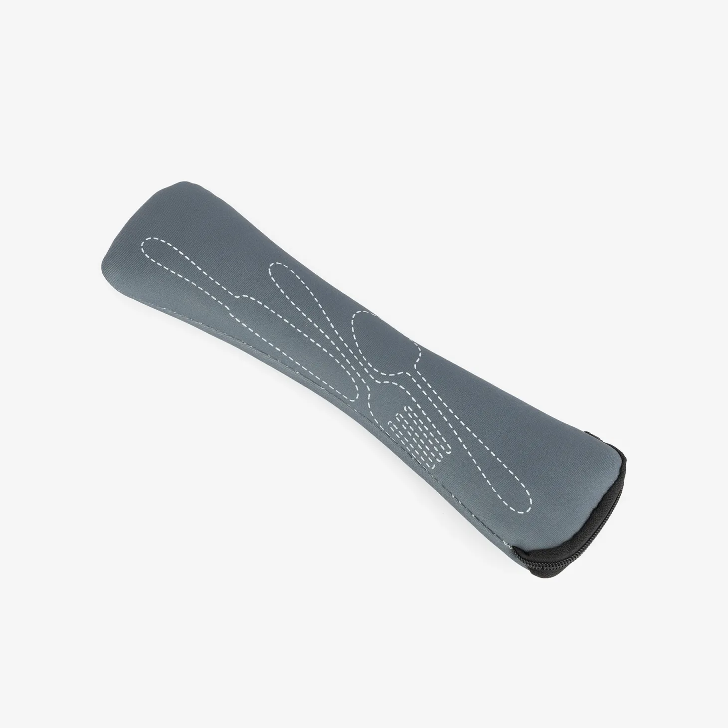 Set de 4 cubiertos de acero con estuche de neopreno