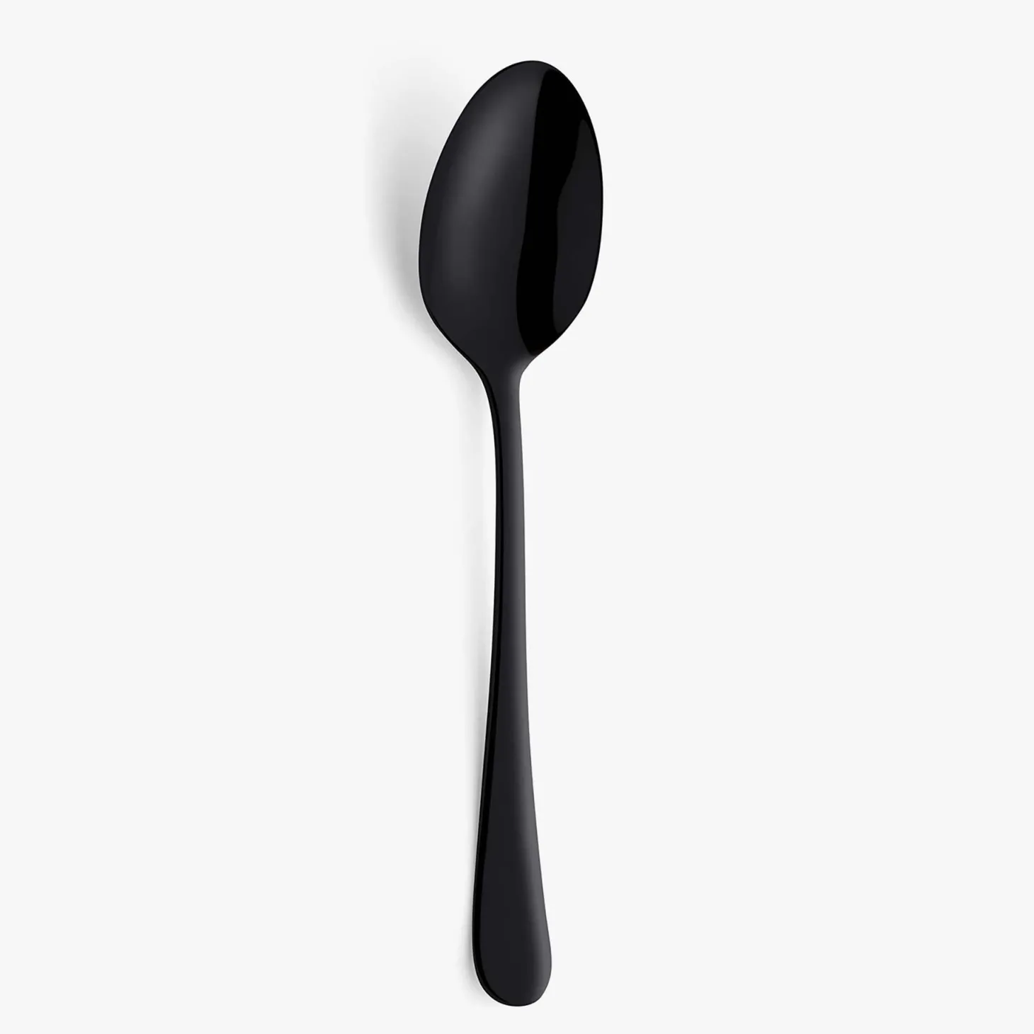 Set de 12 cucharas de mesa de acero inoxidable negro 21cm Zafra