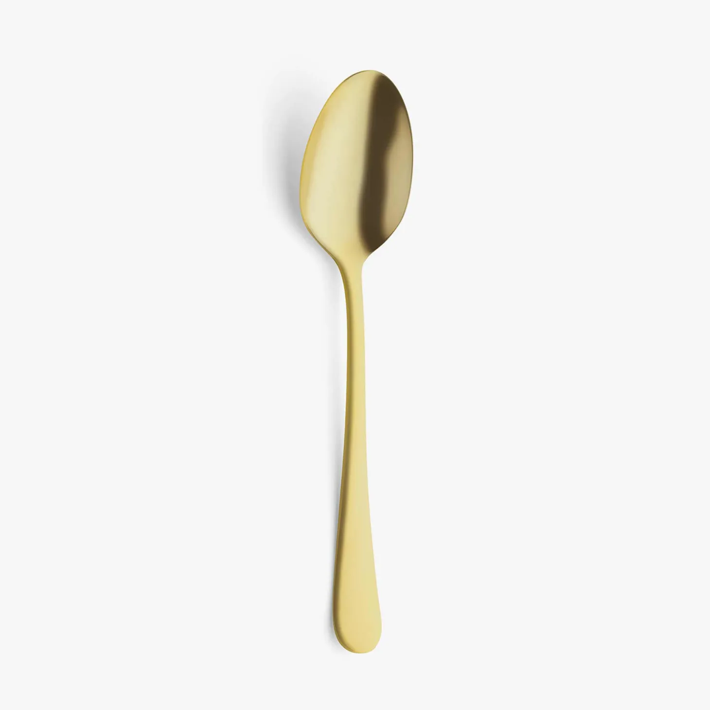 Set de 12 cucharas de postre de acero inoxidable dorado 19cm Zafra