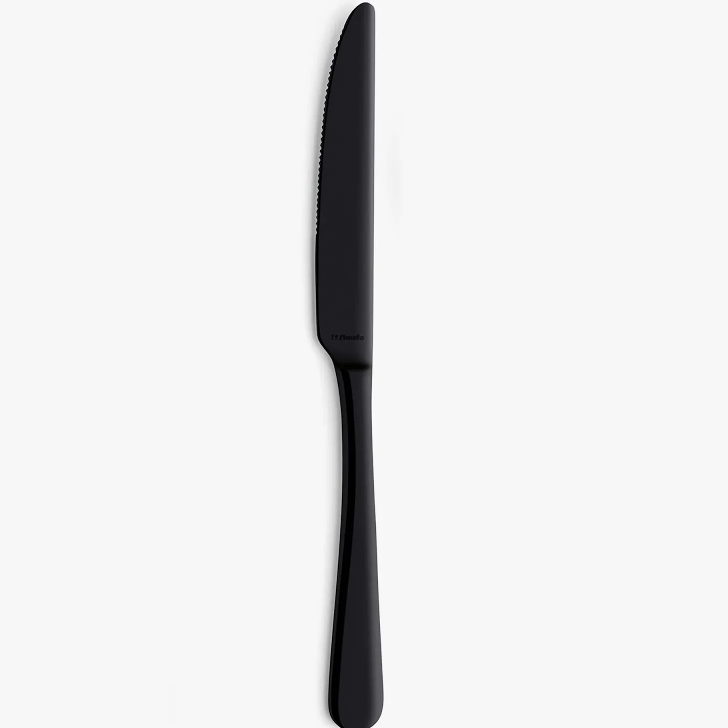 Set de 12 cuchillos de mesa de acero inoxidable negro 24cm Zafra