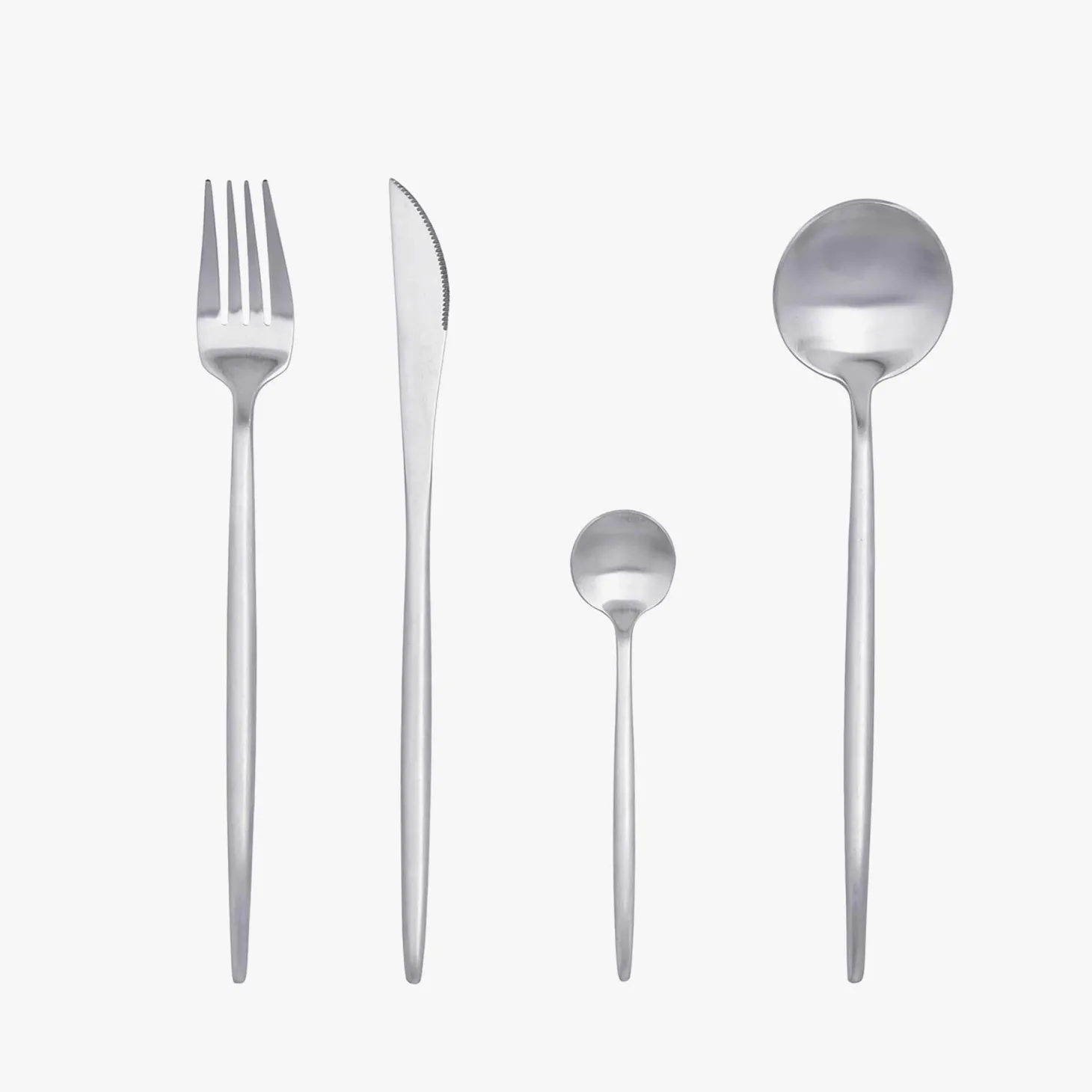 Set de 6 cuchillos de mesa de acero inoxidable 23cm Sira