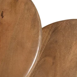 Set de 2 mesas auxiliares de madera Munich Ø60/45cm Clau&Chloe