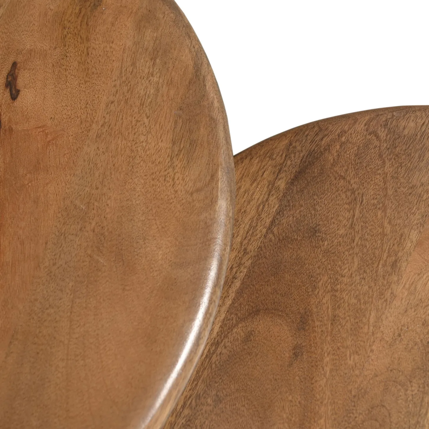 Set de 2 mesas auxiliares de madera Munich Ø60/45cm Clau&Chloe