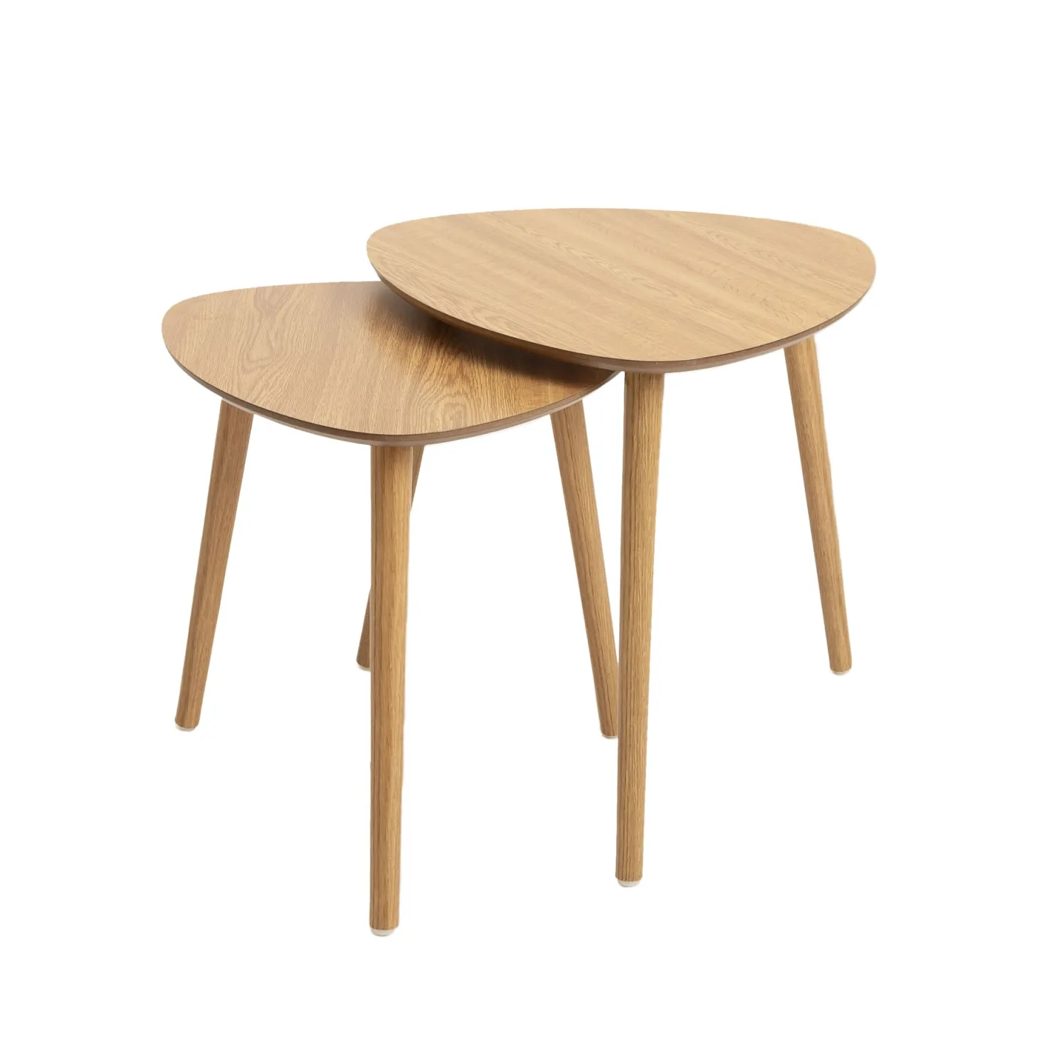 Set de 2 mesas auxiliares de madera Sevilla 44,5cm