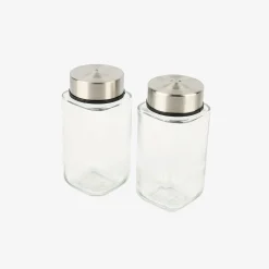 Set de 4 piezas aceitera/vinagrera de cristal 270ml