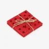 Set de 4 posavasos fieltro Estrellas 10x10cm