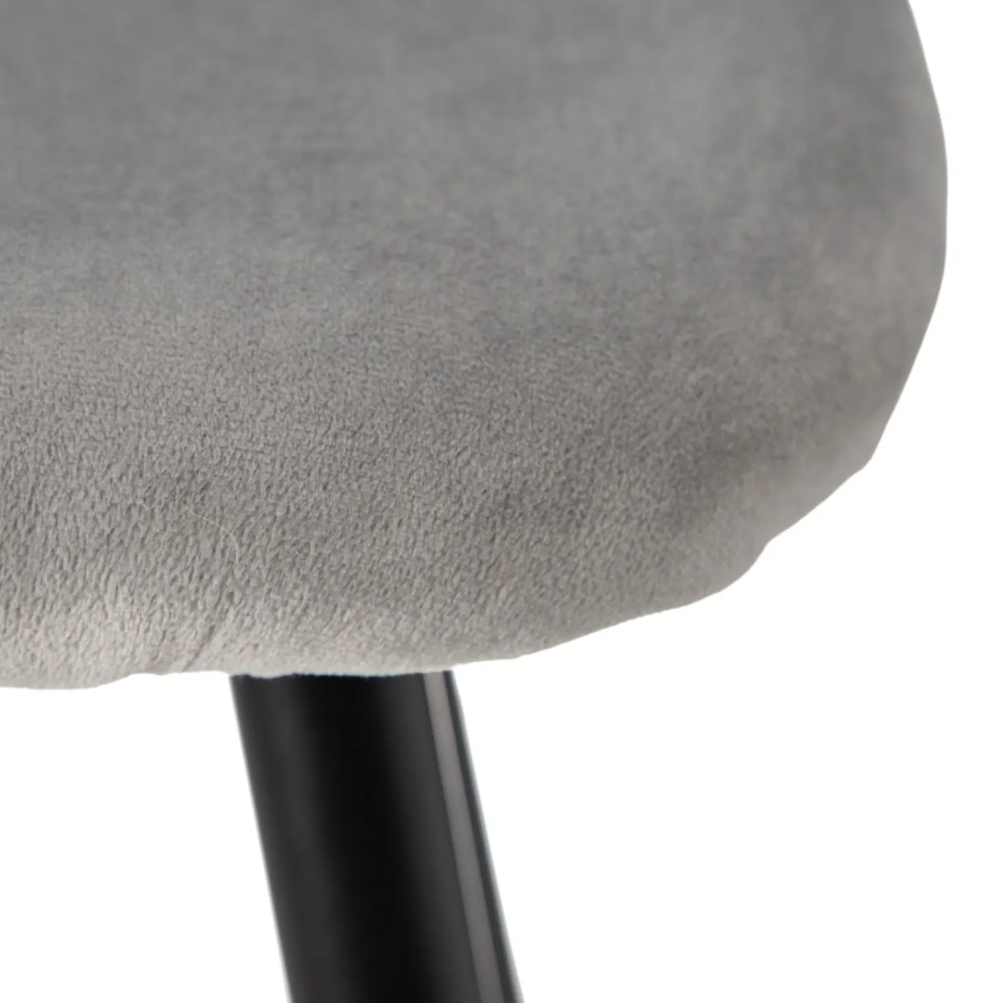 Set de 2 taburetes altos de metal gris Caleb 40x48x102cm
