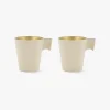 Set de 2 tazas de vidrio café expresso 8cl Nieve