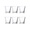 Set de 6 vasos de cristal de carajillo 10cl