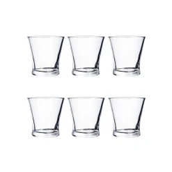 Set de 6 vasos de cristal de carajillo 10cl