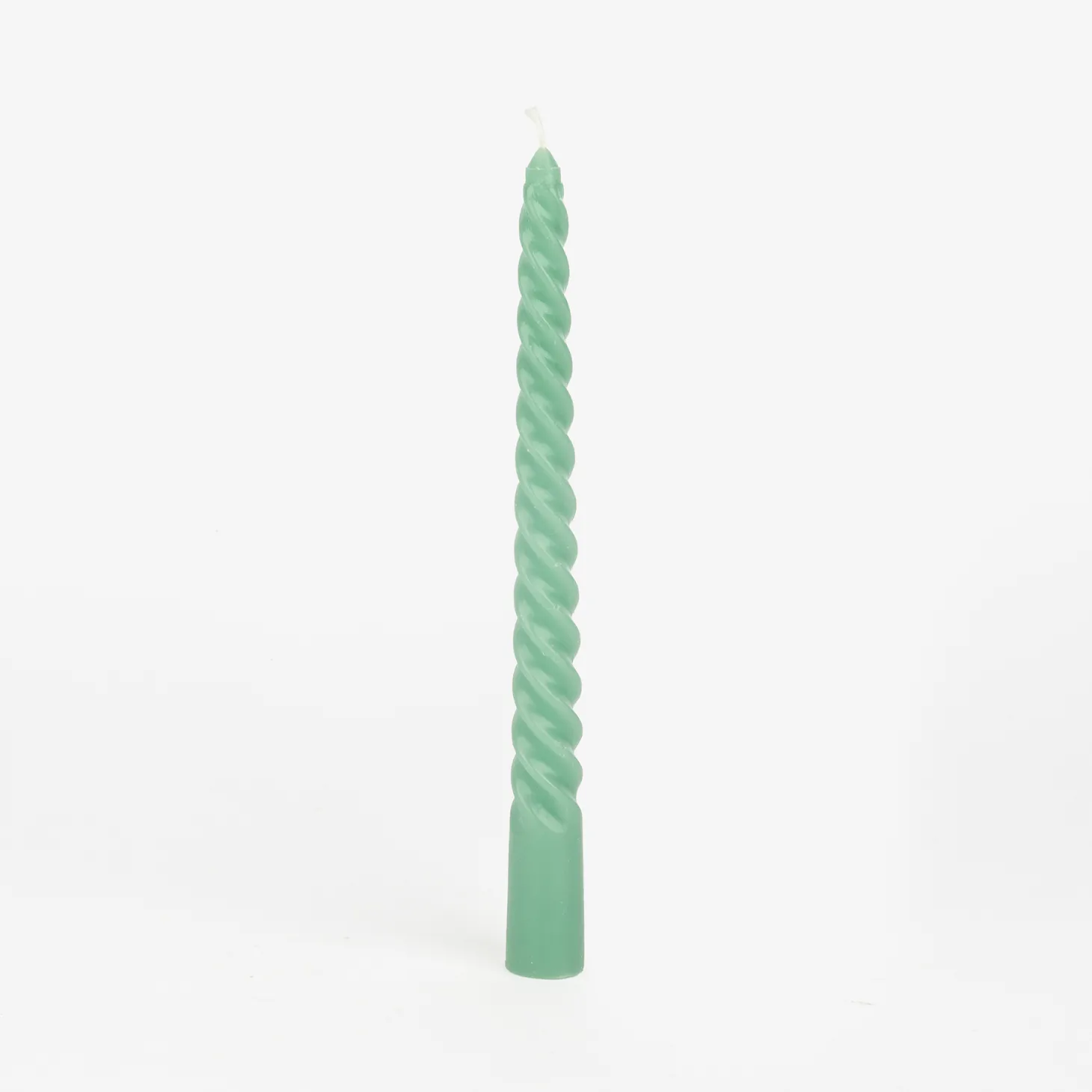 Set de 6 velas decorativas para candelabro verde Ø2x20cm