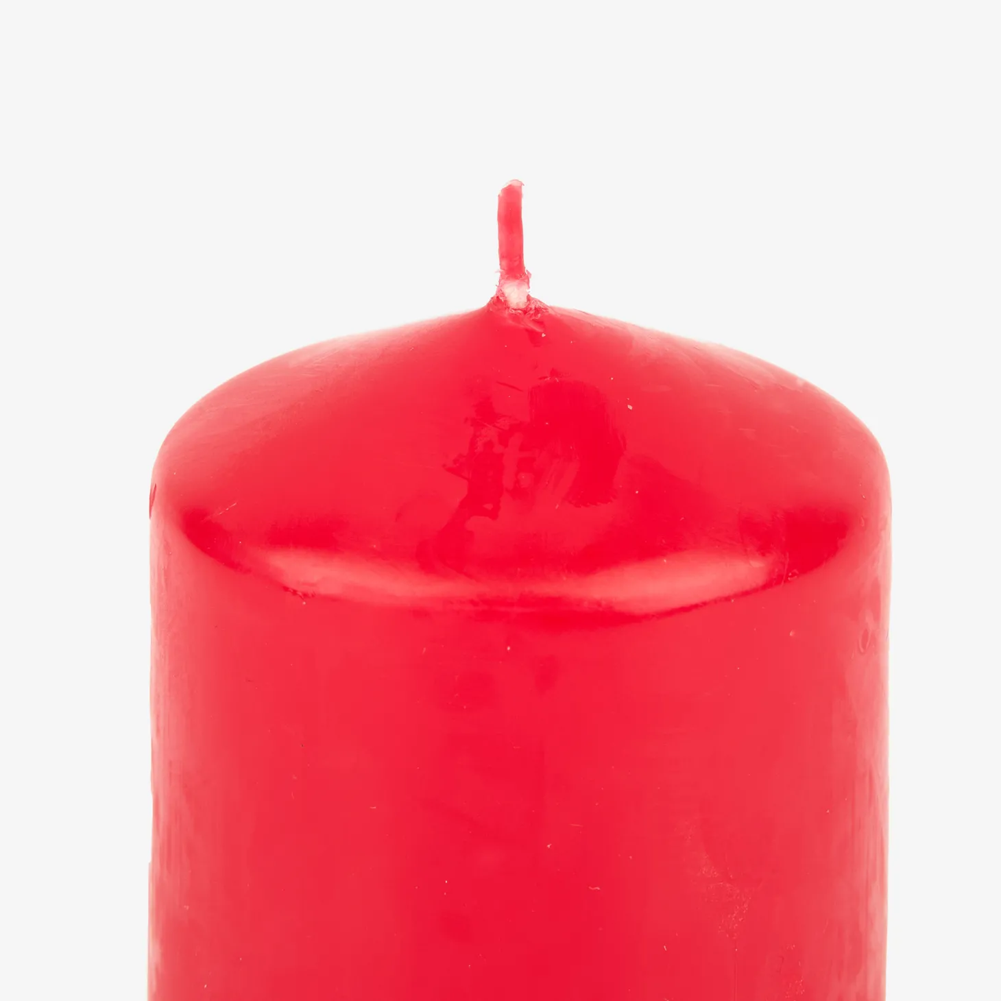 Set de 7 velas decorativas pilar rojas