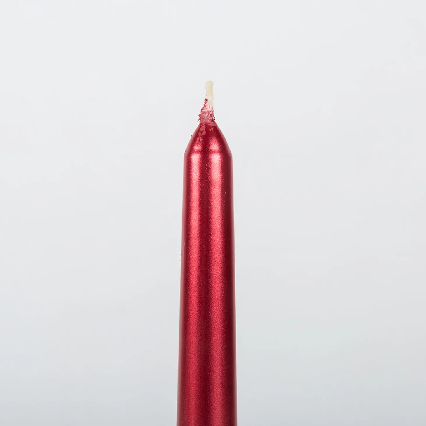 Set de 2 velas para candelabro rojo 25cm
