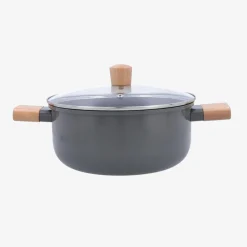 Set de sartén y cacerola de aluminio antiadherente apta para inducción Elios Ø24cm