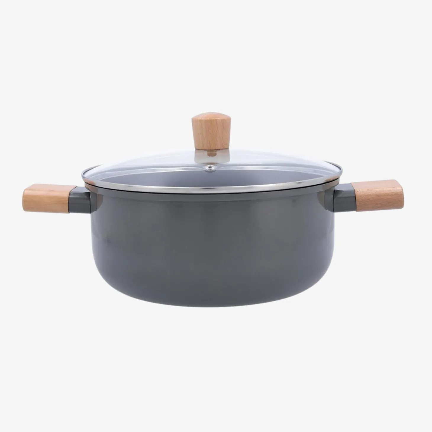 Set de sartén y cacerola de aluminio antiadherente apta para inducción Elios Ø24cm