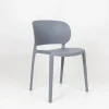 Silla de comedor apilable gris Daniela 50x49x77,5cm
