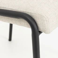 Silla de comedor beige Mina 49x60cm