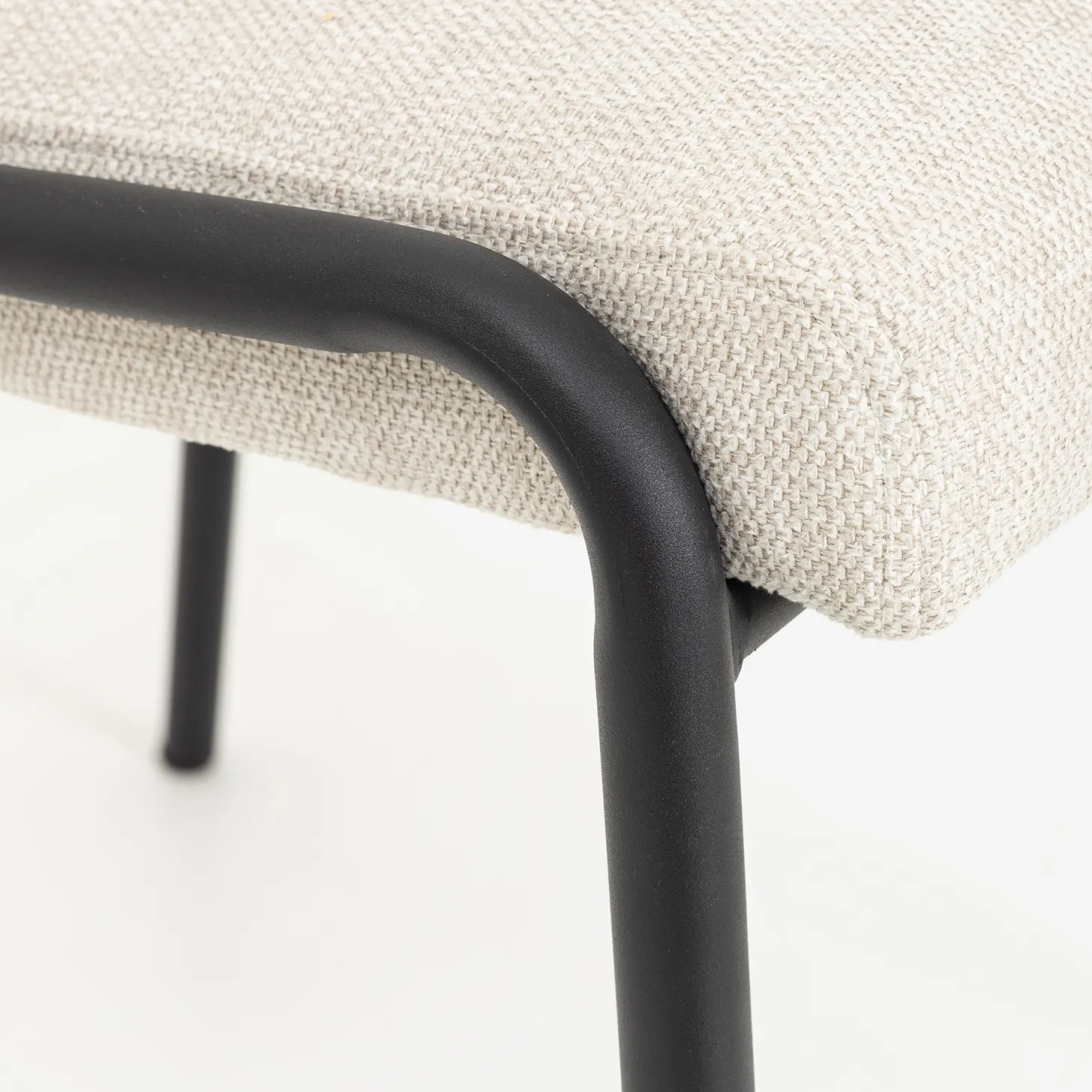 Silla de comedor beige Mina 49x60cm