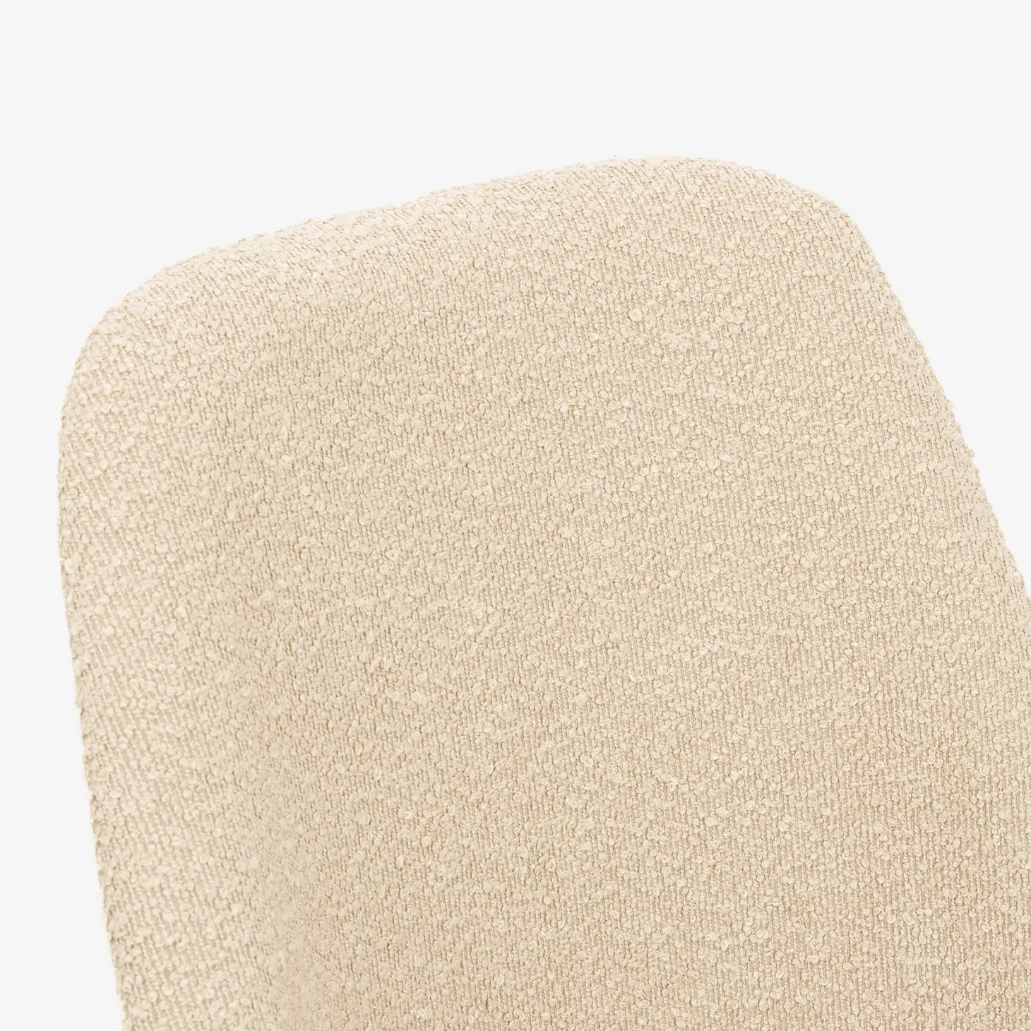 Silla de comedor borreguito beige Mina 49x60x91cm