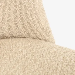Silla de comedor borreguito beige Mina 49x60x91cm