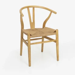Silla de comedor de madera de olmo Irma 49x42x78cm Clau&Chloe