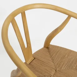 Silla de comedor de madera de olmo Irma 49x42x78cm Clau&Chloe