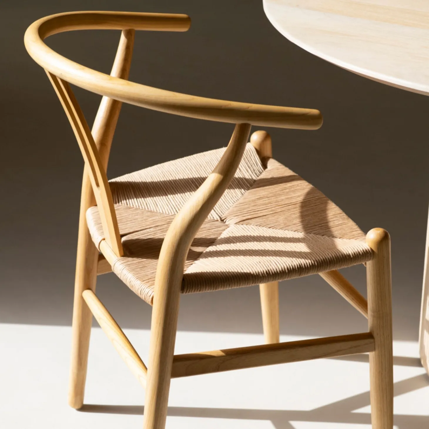 Silla de comedor de madera de olmo Irma 49x42x78cm Clau&Chloe